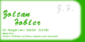 zoltan hobler business card